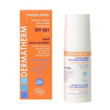 Crème solaire très haute protection - Pursun SPF50+ - DERMATHERM