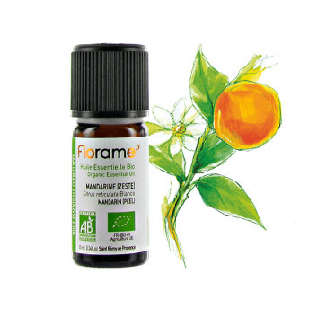 Huile Essentielle Bio Mandarine FLORAME - 10 ml 