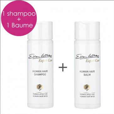 Pack soin perruque cheveux naturels : 1 shampoing + 1 baume - Ellen Wille