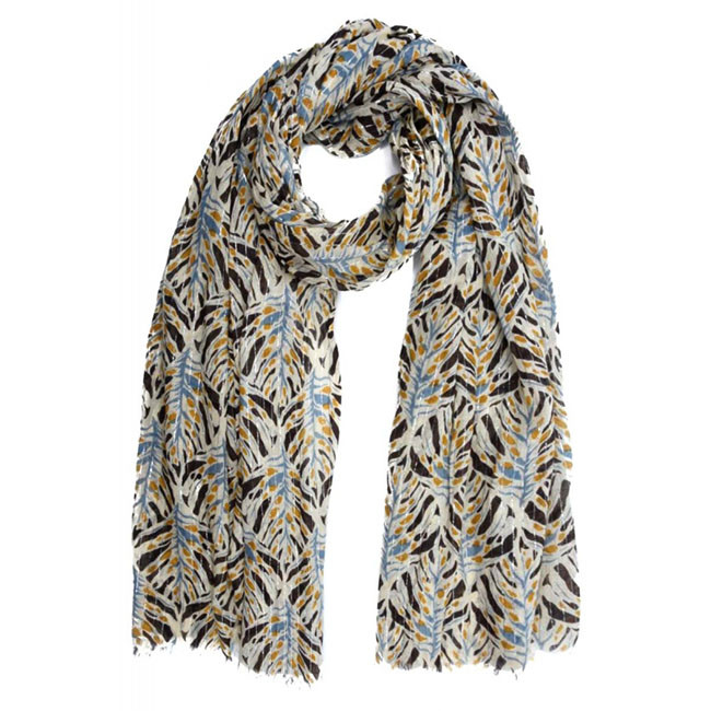 Foulard Carré StyleBREAKER - Motif Palmier Fleuri Pop Art - 70x70cm - Viscose - Multicolore