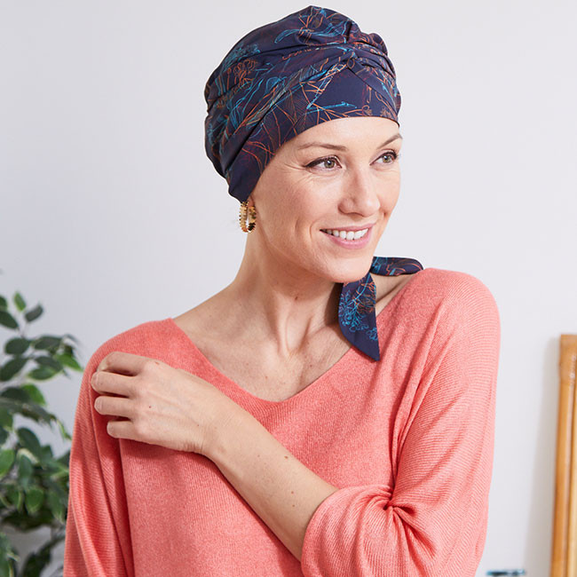 Bandeau Chimio Pré-Noué En Bambou - Confortable & Respirant - Pour Femmes Sous Traitement - Turban Léger