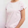 Calinea T-shirt manches courtes spécial chimio Rose pâle - Rue du Colibri