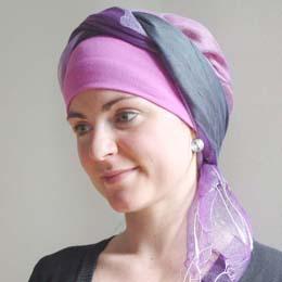 Foulard Sophia mauve